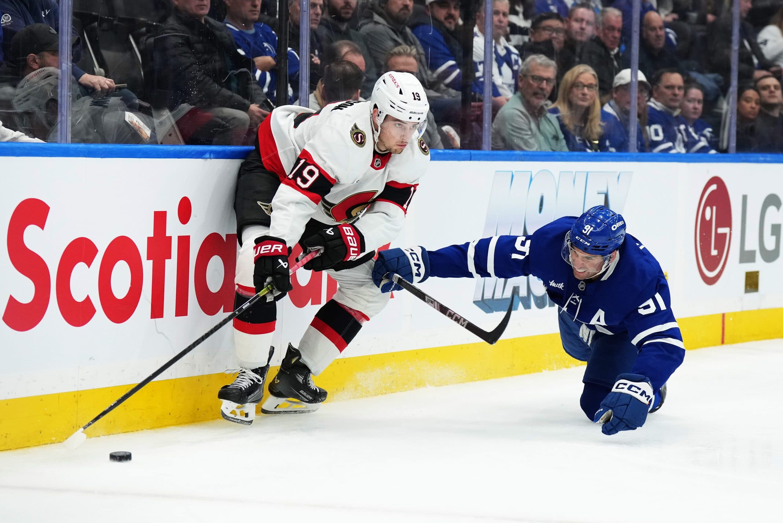 Drake Batherson and John Tavares